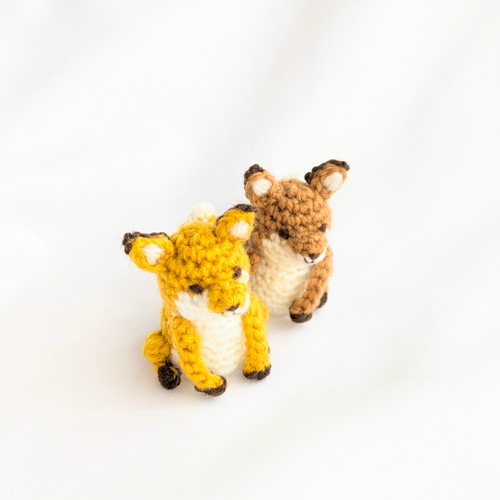 受注制作】小さなキツネのあみぐるみ あみぐるみ ainote 通販 19302814