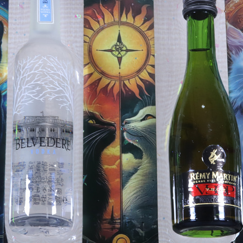 LEDインテリア ハンドメイド レジンアート ミニチュアボトルディスプレイ 焼酎 ハンドメイドインテリア レジンアート ミニチュアボトル ミニ