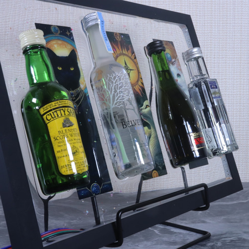 ハンドメイドインテリア レジンアート ミニチュアボトル ミニボトル 酒