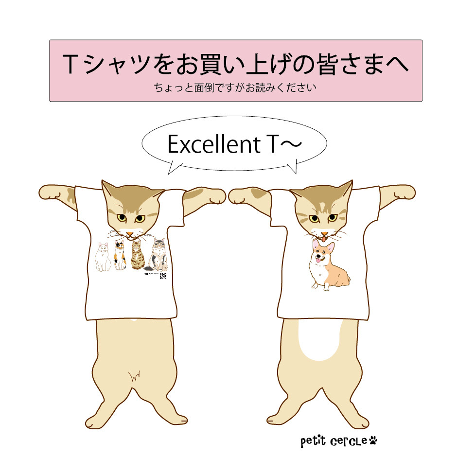 Ｔシャツをお買い上げの皆さまへ（ご注意点）