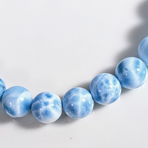 ✿天然美品【厳選SA】極上ラリマー〘カリブ海の宝石〙６.5mmブレスレット ✿天然美品【厳選SA】極上ラリマー〘カリブ海の宝石〙6.5mm