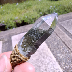 ヒマラヤ水晶 ガネッシュヒマール ＊ マクラメネックレス ペンダント 12 ガネッシュヒマール産】ヒマラヤ水晶の天然石マクラメペンダント