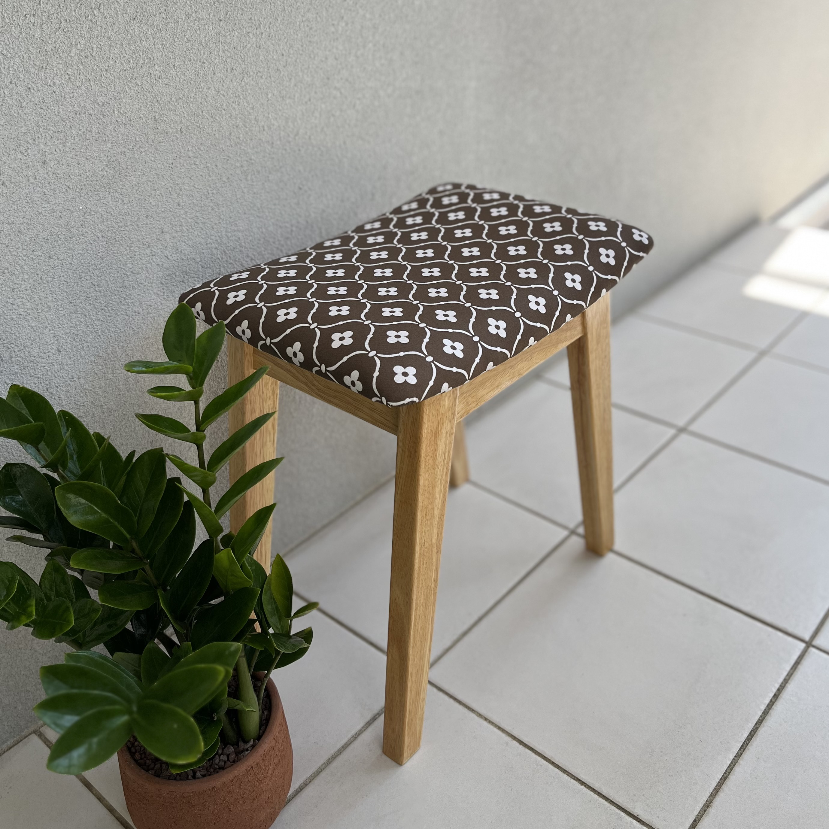 スツール　天然木　木製　チェア　モロッコ　モロッカン　『デイジーモロッカンブラウン』