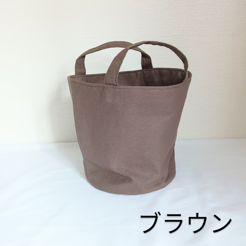 布で作った＊シンプルバケツバッグ バケツバッグ cloverry 通販
