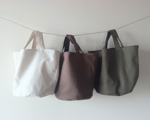 布で作った＊シンプルバケツバッグ バケツバッグ cloverry 通販