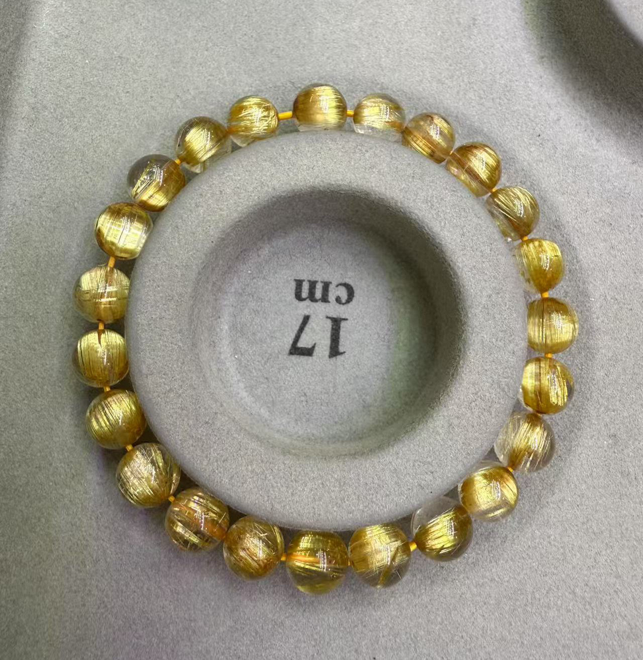 王道　板状タイチンルチルブレスレット　5 王道 板状タイチンルチルブレスレット 5