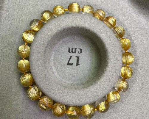 天然無処理 タイチンルチルクォーツ ブレスレット No58 ブレスレット