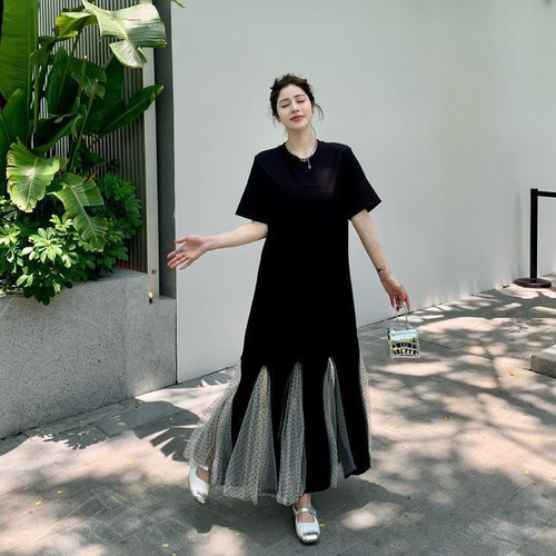 大きいサイズ ワンピース　シアー　レディース 春夏　 新品 半袖　秋　メッシュ 大きいサイズ ワンピース シアー レディース 春夏 新品 半袖 秋