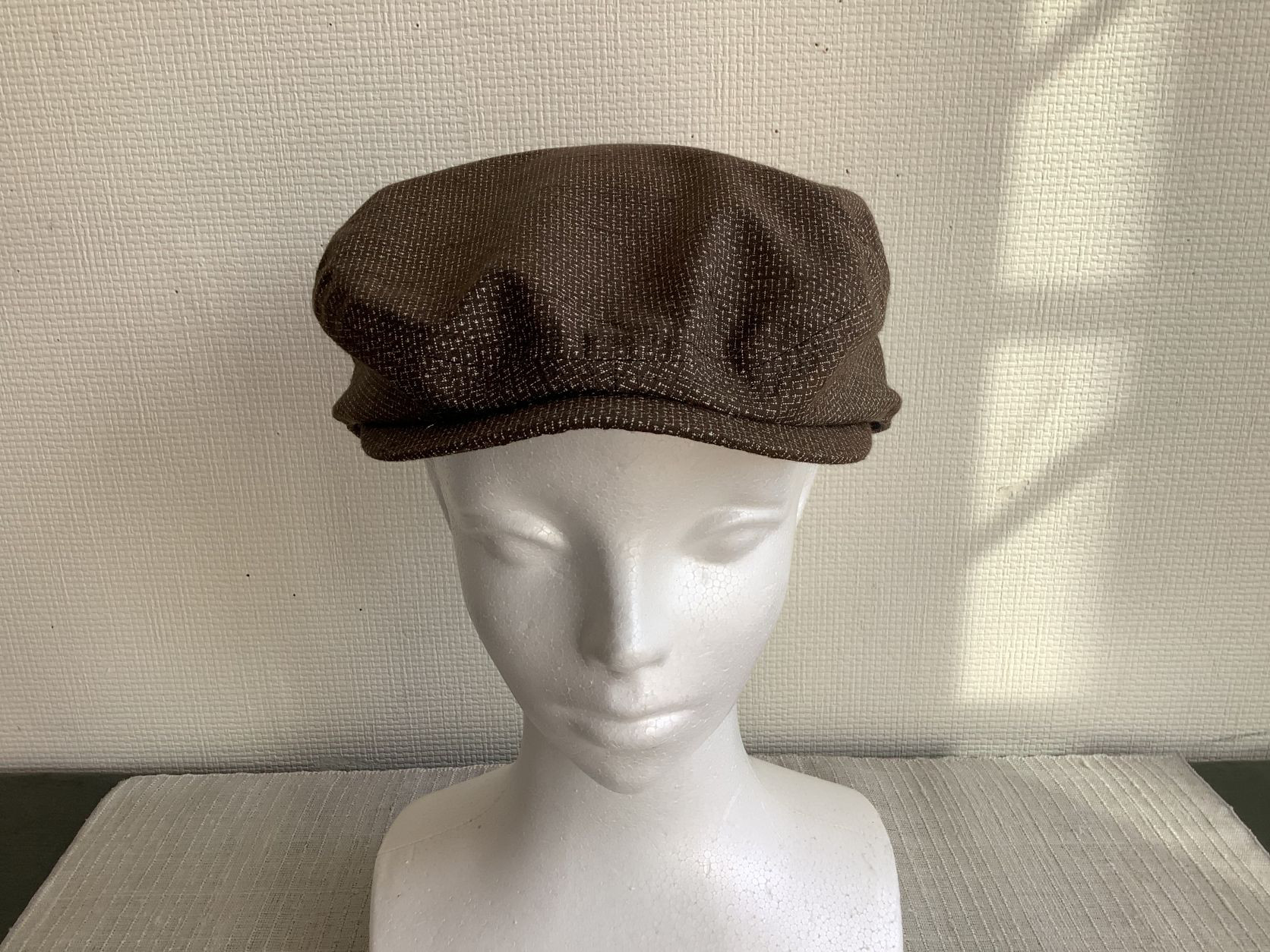 伝統織物のトップブランド塩沢紬　ハンチィング（アジャスター付）男女兼用　フリーサイズ　C24