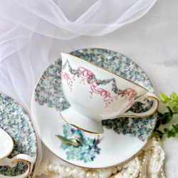 勿忘草の花畑　ティーカップ&ソーサー 1枚目の画像