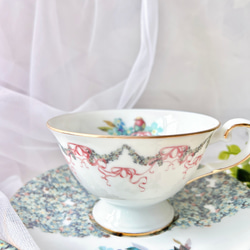 勿忘草の花畑　ティーカップ&ソーサー 2枚目の画像