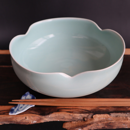 鉢 | 陶つちやま 青磁輪花鉢＊土山敬司＊磁器