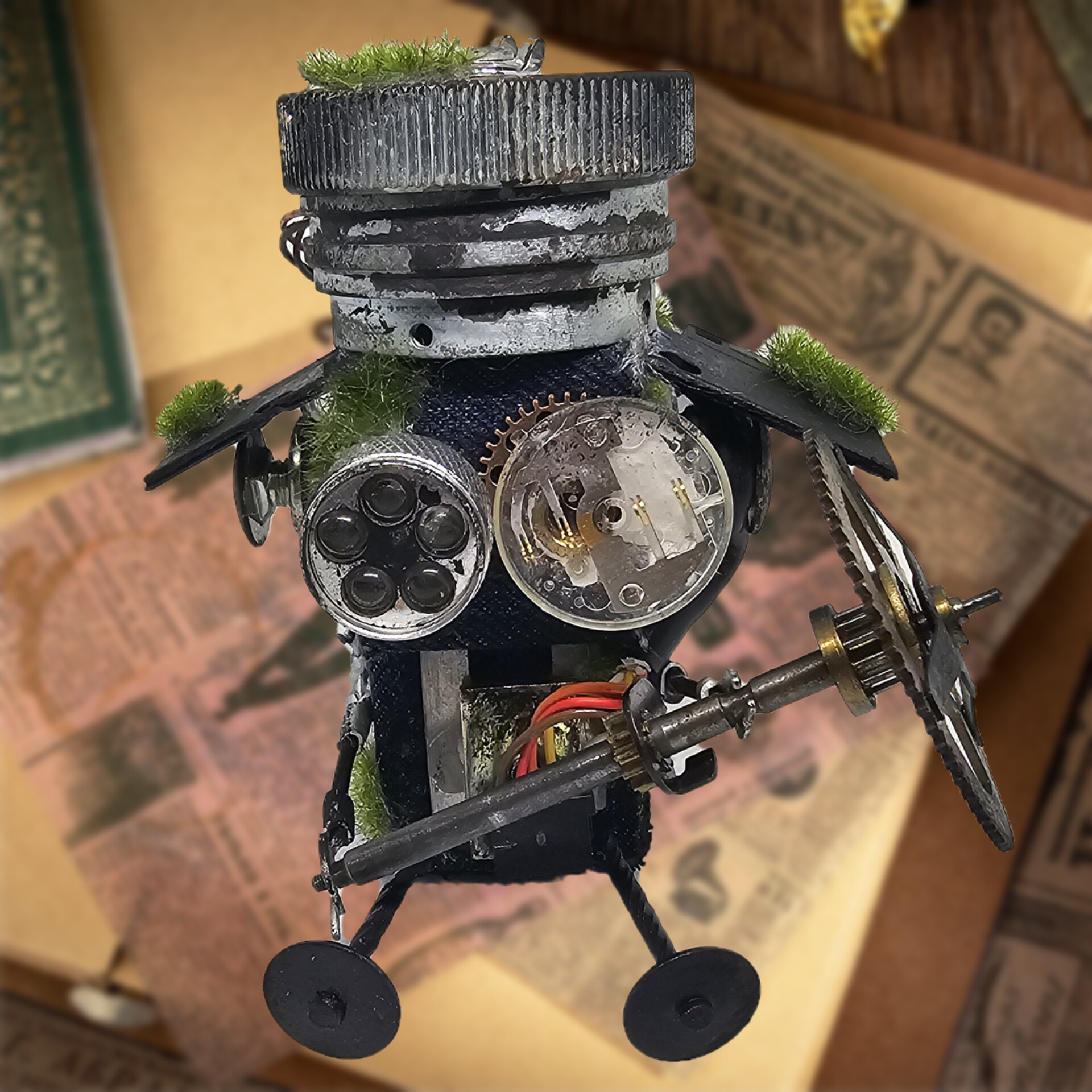 て） ケロロ軍曹っぽい デニムロボット スチームパンク