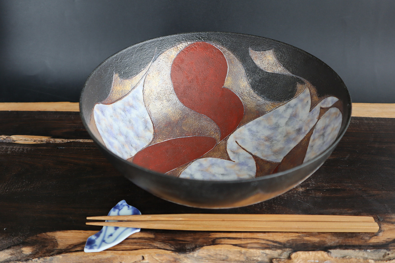 流様文中鉢－京焼・清水焼