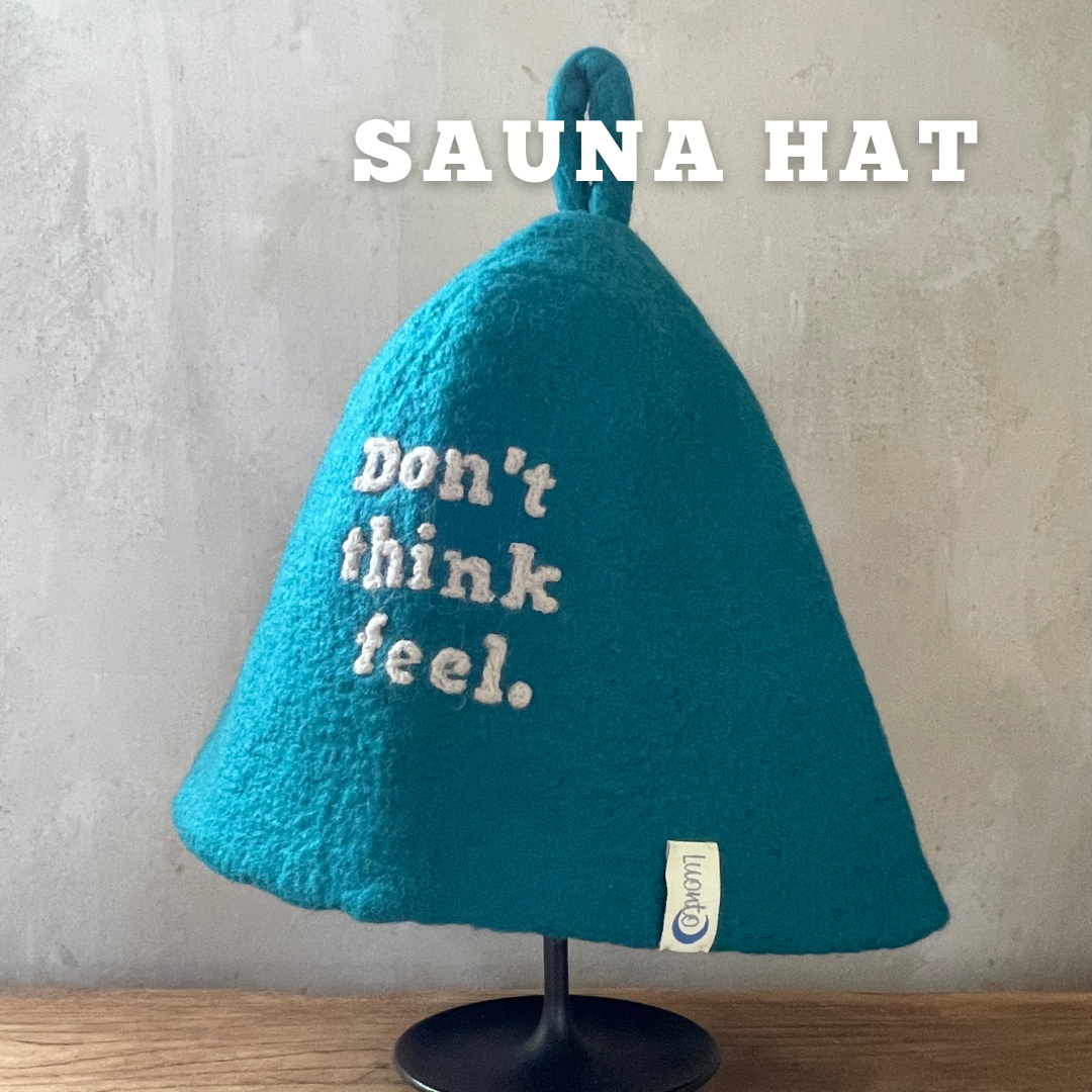 ハンドメイド羊毛サウナハット　075