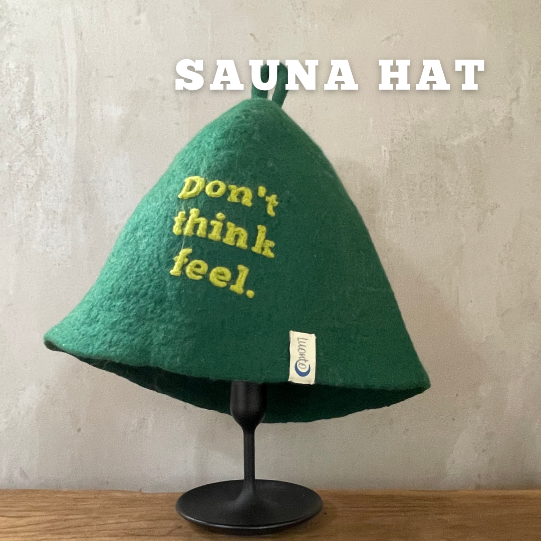 ハンドメイド羊毛サウナハット　077