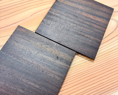 黒檀の一枚板コースター】 その他キッチン小物 ☺︎うさ子☺︎ 通販