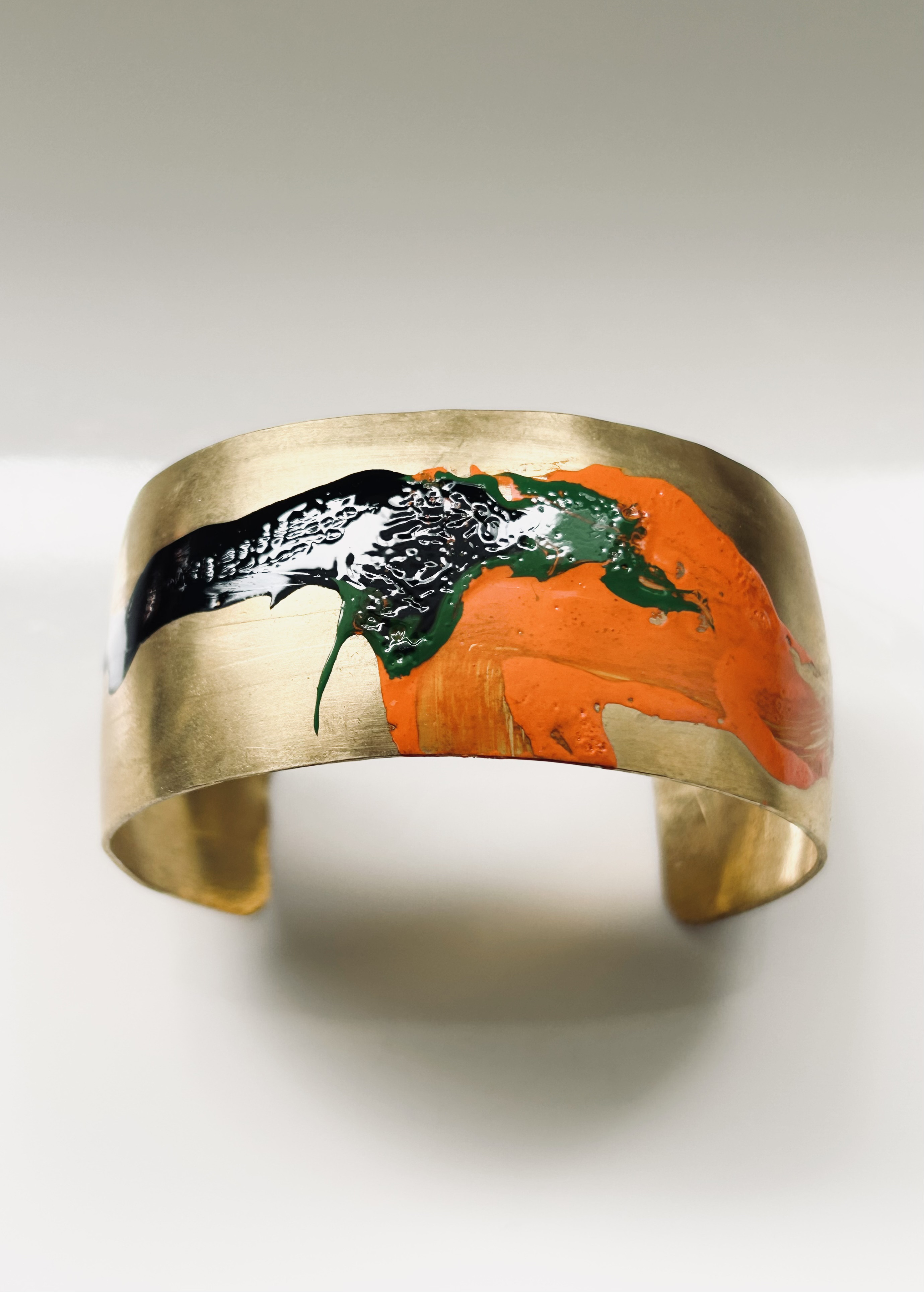 バングル「orange・green・black」