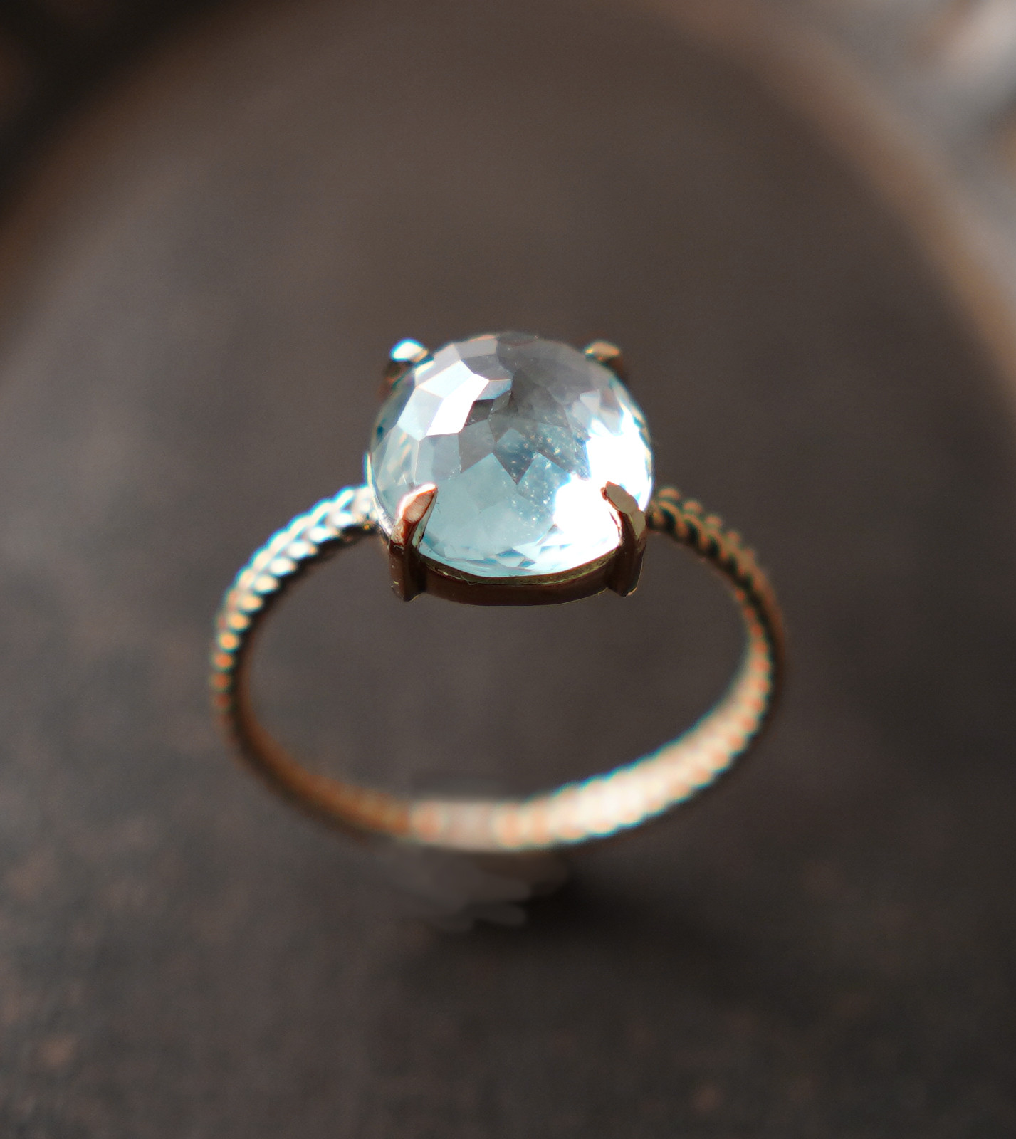 【K10】上質アクアマリン　リング　13号　2.80ct