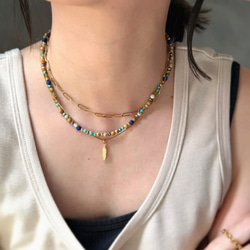 14KGF カイヤナイト ゴールド ペンダント チャーム 天然石 美しい藍色