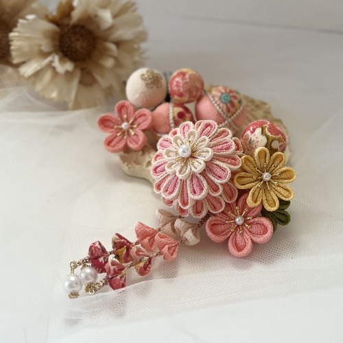 つまみ細工髪飾り かんざし fufu 通販 19305178｜Creema(クリーマ)