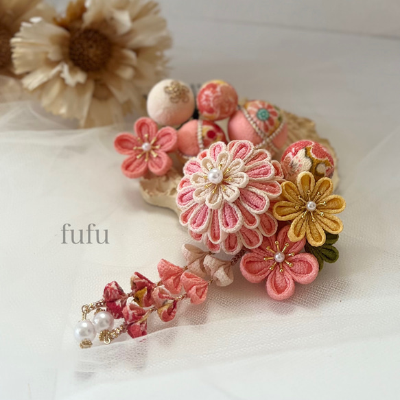 つまみ細工髪飾り花haru つまみ細工髪飾り花haru様専用