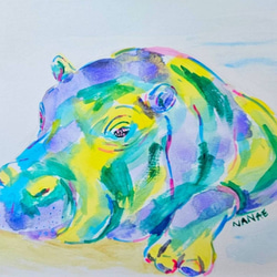 天使《抽象画シリーズ》水彩画 絵画 NANAE 通販 10462024｜Creema