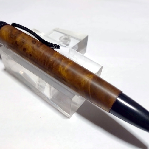 【金絲楠木・ブビンガ】KATO202ボールペン KATO202 木軸ペンパーツ（ボールペン）ゴールド ＜品番 202-BG
