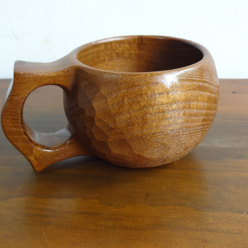 桑の木の一木彫りコーヒーカップ マグカップ 良岳 通販 19305462
