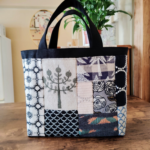 M✰ミナペルホネンのトートバッグ♡愛しのパッチワーク-170 トート