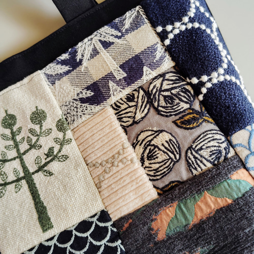 M✰ミナペルホネンのトートバッグ♡愛しのパッチワーク-170 トート