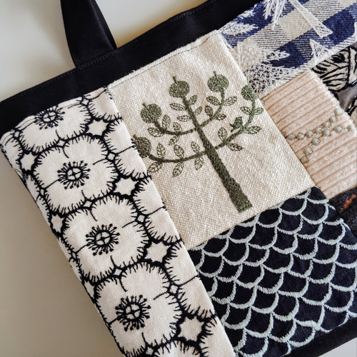M✰ミナペルホネンのトートバッグ♡愛しのパッチワーク-170 トート