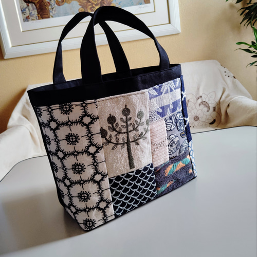 M✰ミナペルホネンのトートバッグ♡愛しのパッチワーク-170 トート
