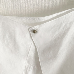 コットンブラウス　つけ襟　白　セーラーカラー　Aライン　軽い【受注製作】【送料無料】 14枚目の画像