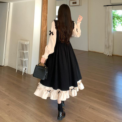 大きいサイズ ワンピース 2WAY レディース 秋冬 春 新品 長袖 