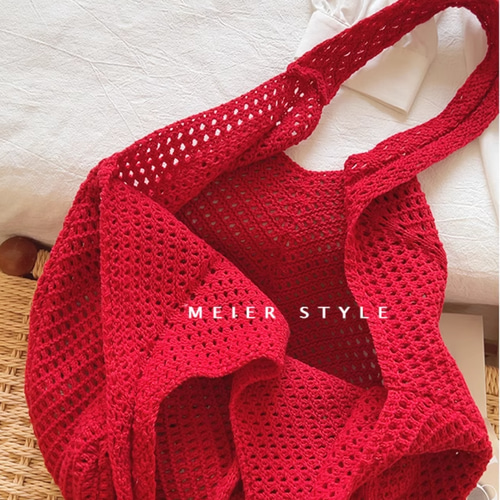 Naptime ニットバッグ赤 Naptime ニットバッグ赤 2025年最新】NapTime ニットバッグの