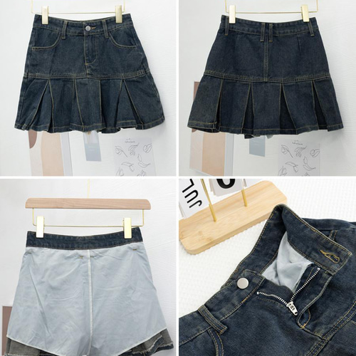 大きいサイズ デニム ミニスカート レディース オールシーズン