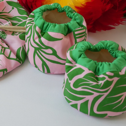 ウリウリケース ピンク×グリーン フラダンス 楽器ケース その他バッグ