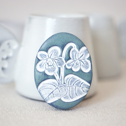 陶土の草花ネックレス : : : 1230 ネックレス・ペンダント