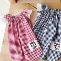 犬服 antique roseギャザースモックsize : SS・S ペット服