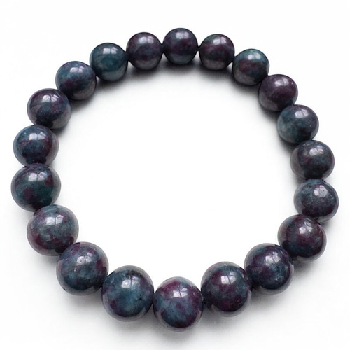 ウォーターカイヤナイト⭐︎ブリオレット　１連 ルビーインカイヤナイトブレスレット