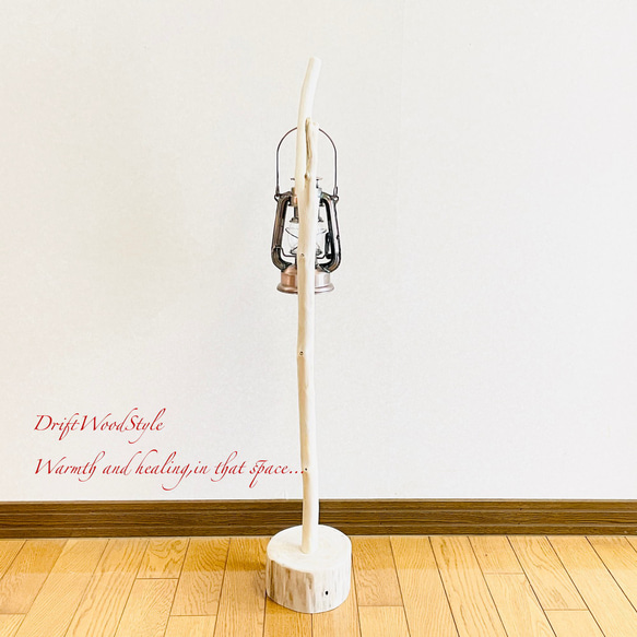 流木インテリア 希少な白い流木の流木スタンド ランタンやエアプラントを飾れる置物 北欧 照明 木材 N86 12枚目の画像