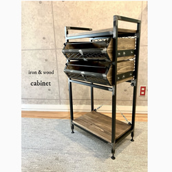 アイアン家具 アイアンウッドラック オーダーメイド 無骨 男前