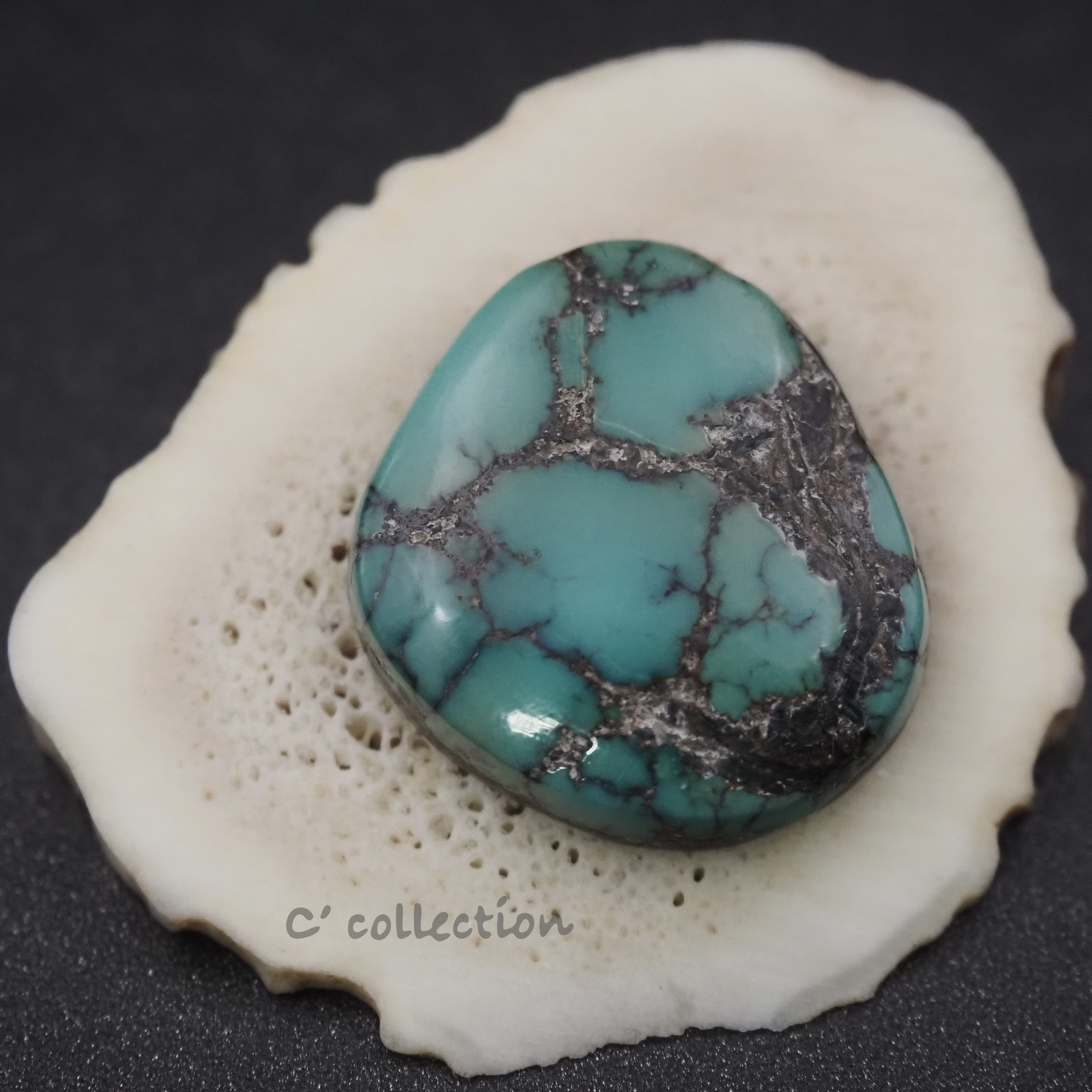 12,6ct American Turquoise アメリカン ターコイズ AM-43 ルース 天然石 ハンドメイド