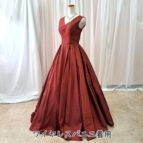 カラードレス 赤 青 紫 ロングドレス 結婚式 演奏会ドレス 発表