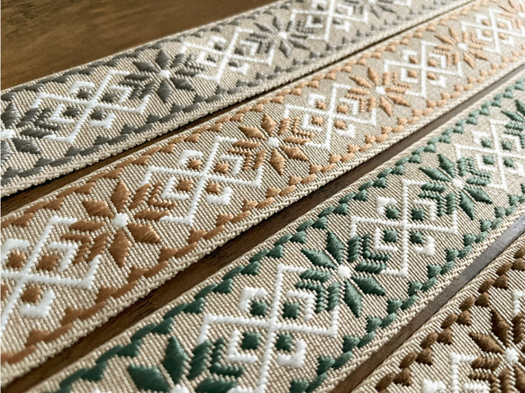 手芸用 柄【50cm単位販売】 持ち手 おしゃれ バッグ 持ち手テープ 厚手 持ち手テープ016アーガイル50cm 12枚目の画像