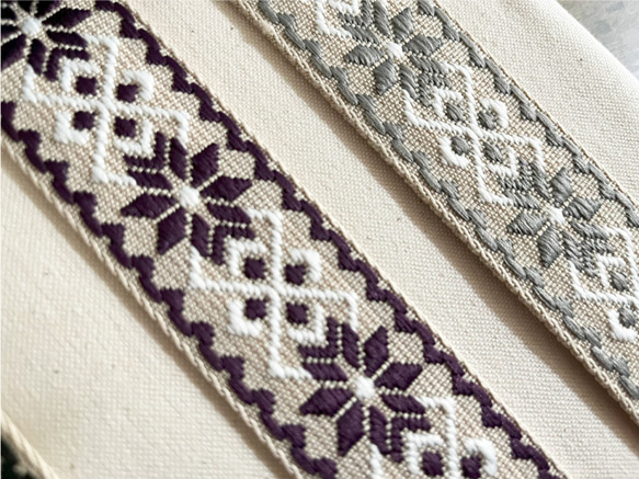 手芸用 柄【50cm単位販売】 持ち手 おしゃれ バッグ 持ち手テープ 厚手 持ち手テープ016アーガイル50cm 15枚目の画像