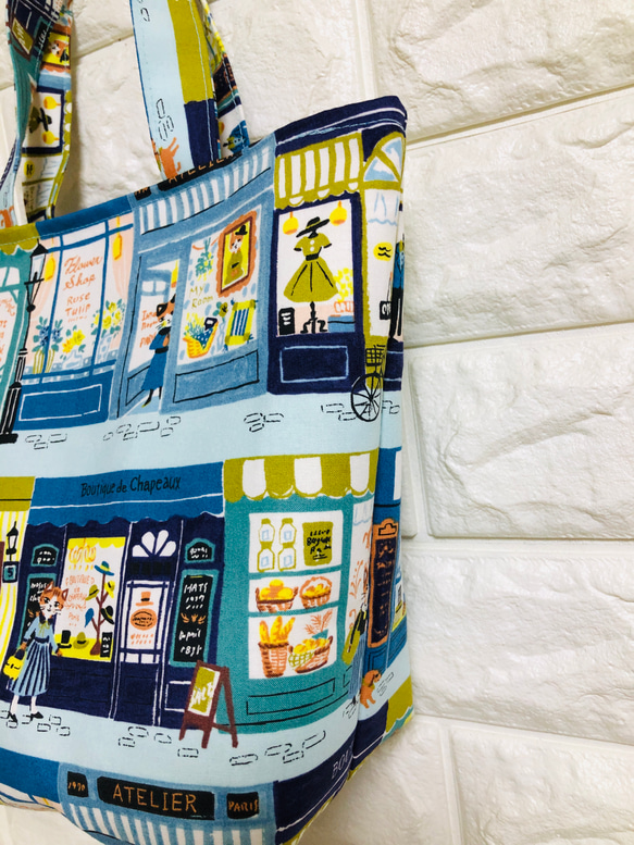 ❤️ウィンドウショッピングネコさんミニトートバッグ❤️ 2枚目の画像