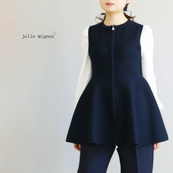 限定1点 着物リメイク うこん色水玉ストライプの銘仙から