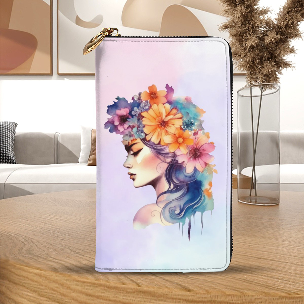 フローラルドリーム クラッチバッグ（レザー）